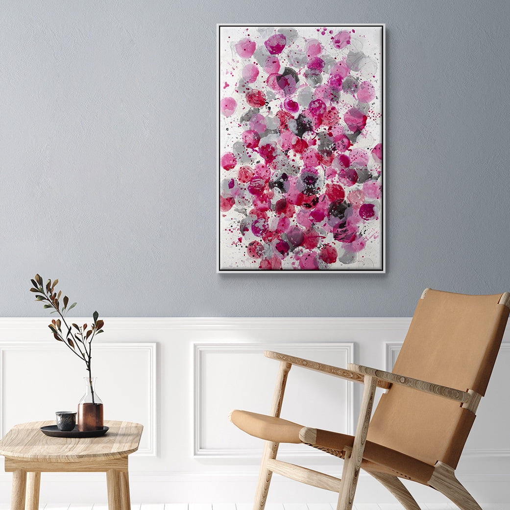 Bouquet Framed Premium Gallery Wrapped Canvas - Ready to Hang - 27 x 41 - White Floating Frame