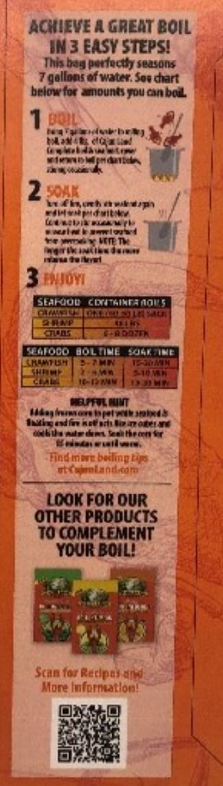 (3 pack) Cajun Land Complete Boil, Spices & Seasoning, 64 oz