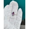 thumbnail image 2 of Natural Purple Amethyst Ring, Pear cut Amethyst Ring, 925 Sterling Silver Ring, amethyst ring Wedding Ring, Ring for gift, Hand Made Ring, 2 of 3