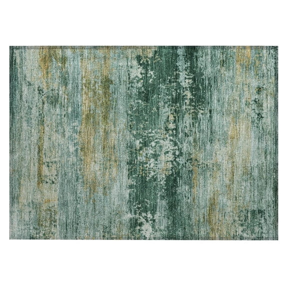 Dalyn Rugs Machine Washable Indoor/Outdoor Chantille ACN2146 Green 1'8" x 2'6" Rug