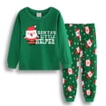thumbnail image 1 of Conjuntos de pijamas navideños para niños, pijama a rayas para bebés y niñas, ropa de dormir de Año Nuevo, pijamas de algodón para niños pequeños, ropa 120 6T Gao Jinjia LED, 1 of 2