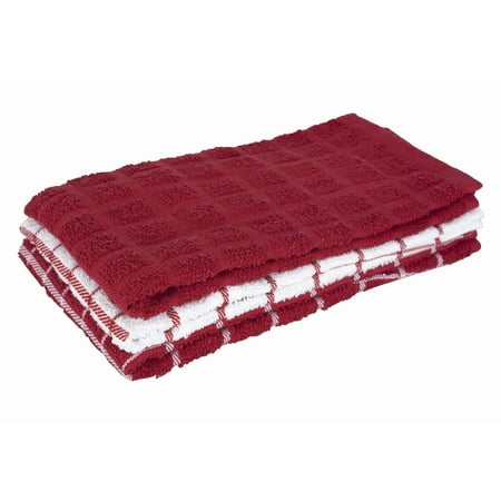 

Ritz 82483 Terry Cotton Kitchen Towel Paprika - pack of 3