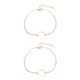 thumbnail image 4 of Tobillera Círculo universal Qarigey Joyería estética Pulseras de tobillo Oro 2piezas, 4 of 6