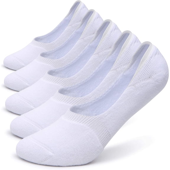 MUCHENGGIFT Women's Thick Cushion Cotton Athletics Casual Low Cut Flat Non-Slip Boat Liner No Show Socks-5/10 Pack