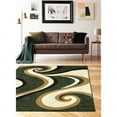 thumbnail image 2 of Princess 5x7 Geometric Swirl Abstract Area Rug 808 in Cream Green, 2 of 6