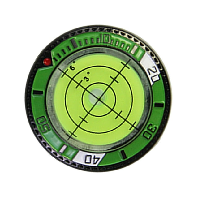 pitrice Golf Ball Marker High Precision Alignment Reader Tool Golf Putting Green Reader Blue White Yellow Green 3.6x3.6x0.7cm