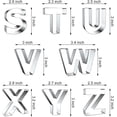 thumbnail image 4 of Alphabet Letter Cookie Cutters Set Stainless Steel for Fondant Biscuit Dough, 4 of 4