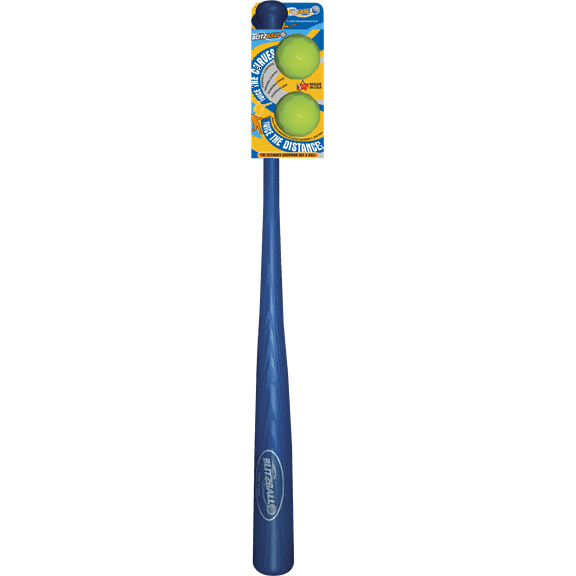 Blitzball- Plastic Backyard Baseball Bat and 2 Ball Combo Set