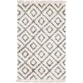 thumbnail image 1 of Unique Loom Hygge Shag Geometric Plush & Cozy Rug 5' x 8' Rectangle Ivory/Gray, 1 of 1