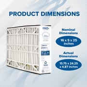 Trion Air Bear 16 x 25 x 5 Inch MERV Air Purifier Filter Replacement, White