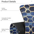 thumbnail image 4 of Yayeee Faucet Mat for Kitchen Sink 30" Diatomite Long Splash Guard Pad, Blue Hexagon Pattern, 2 Pack, 4 of 7