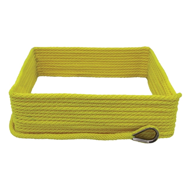 Extreme Max 3006.2659 BoatTector Ligne d'Ancrage MFP Tressée Solide avec Dé à Coudre - 3/8" x 100', Jaune Fluo