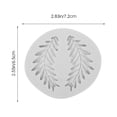 thumbnail image 3 of 2pcs Diy Silicone Molds Leaf Pattern Handcraft Mold Easy Demoulding Delicate Baking Mold, 3 of 8