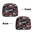 thumbnail image 6 of Kdxio Vintage Skull Casino Pattern Print 2 Piece Car Head Rest Covers Set Auto Front/Rear Seats Headrest Cover Universal Fit Most Cars,Sedan, SUV, 6 of 9