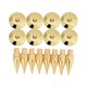 thumbnail image 1 of 8 Pairs Speaker Spikes 6x36mm Copper Isolation Stand+base Pad Feet For Speaker Amplifier Dvd Player, 1 of 5