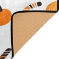 thumbnail image 4 of Non-Slip Area Rug 36"x24" Indoor Washable Floor Mats Carpet Printed for Living Room, Bedroom, Home Decor Orange and Black Canes Pumpkins, 4 of 7