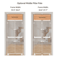 thumbnail image 3 of unipaws 86" High Extra Tall Cat Gate with Doors Locks Narrow Bar Spacing, 35-38" Wide Pressure Mounted Dog Gate, 3 of 7