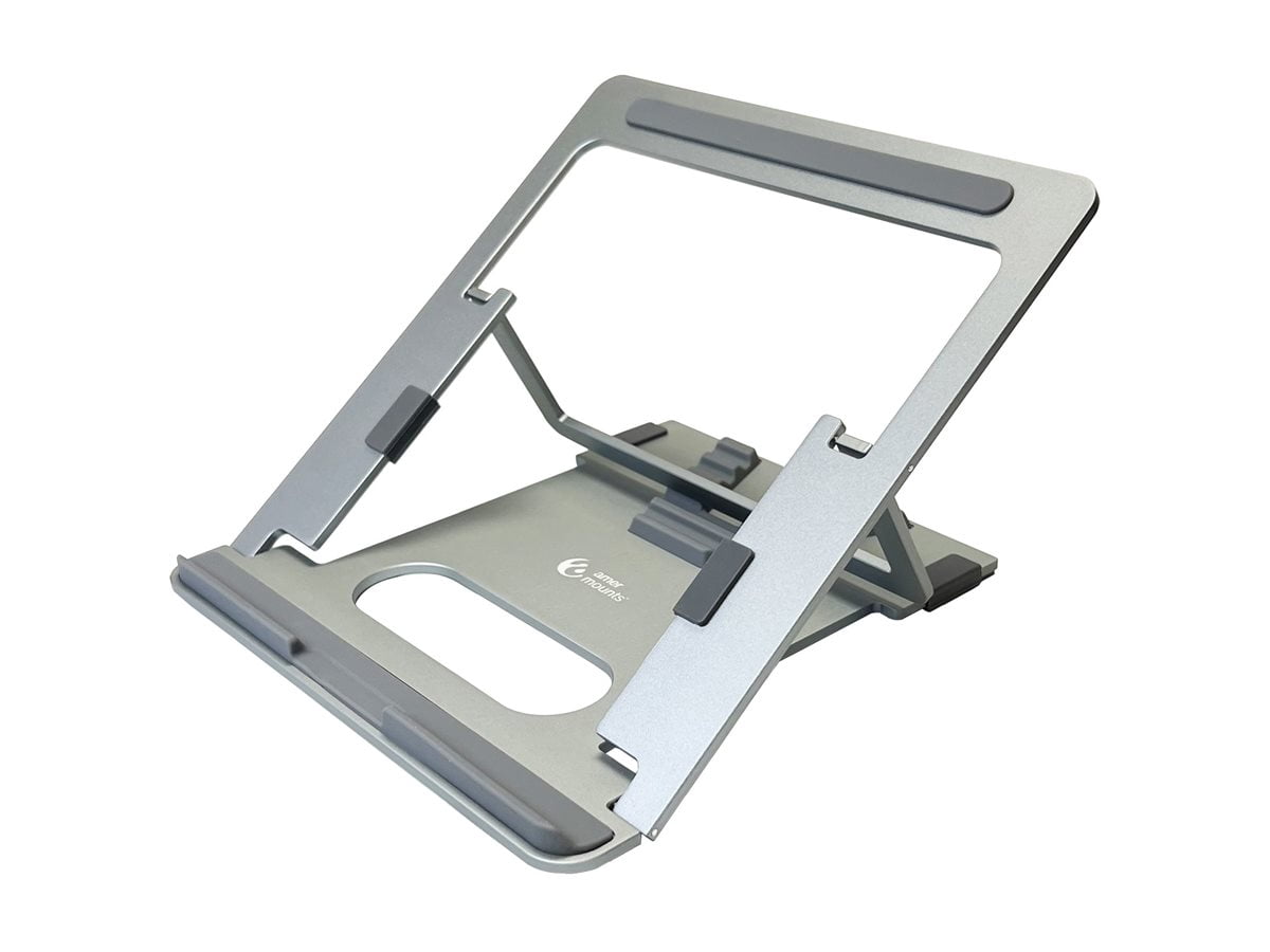 Amer Mounts Foldable Laptop Tablet Stand (Silver)