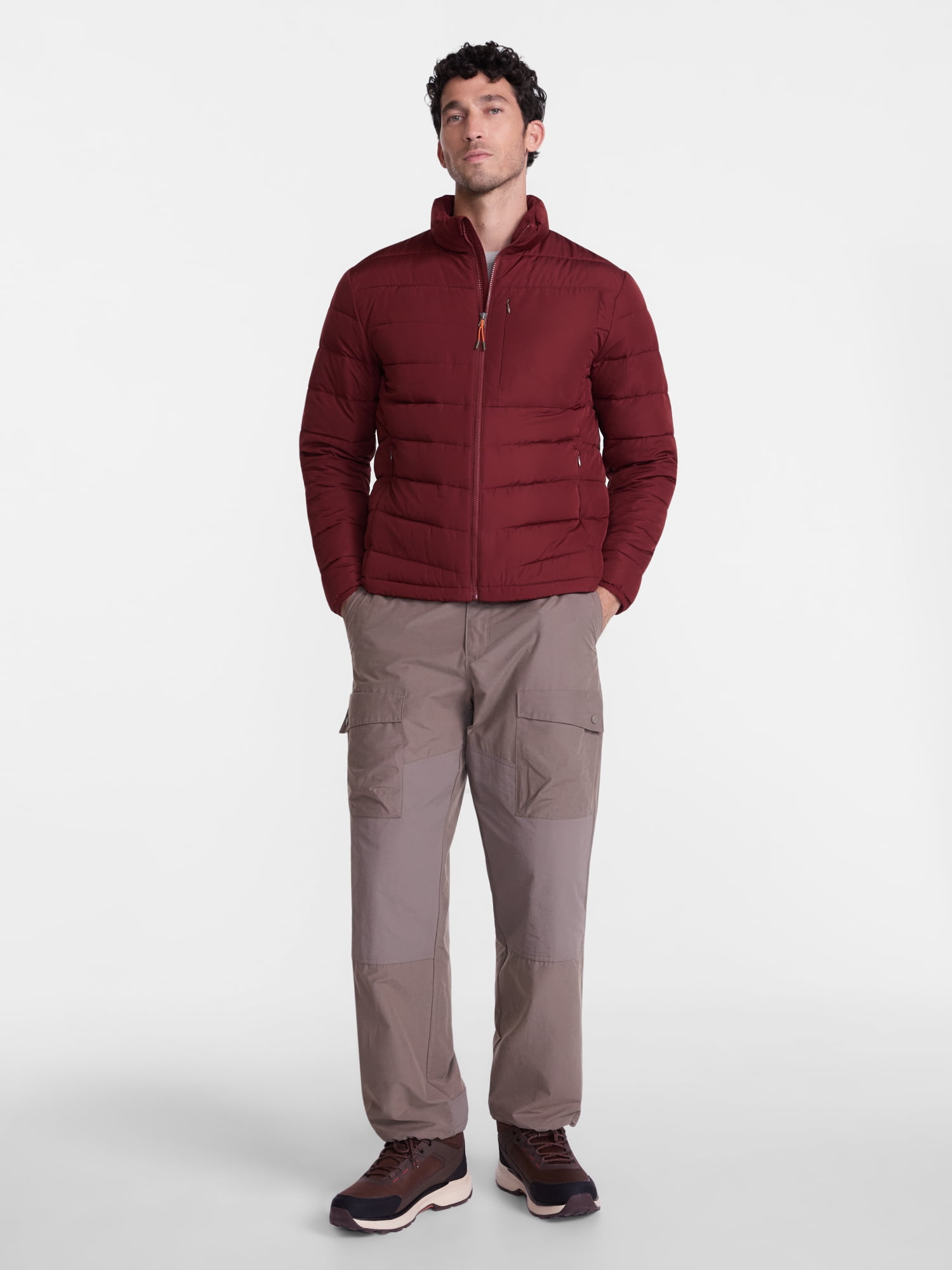Ozark Trail Men's and Big Men's Puffer Jacket, Sizes S-4XB