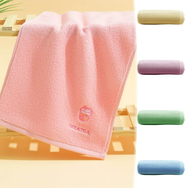Toalla Facial Infantil de 25 X 50 Cm | Toalla de Mano Suave y Absorbente con Estampado de Dibujos Animados | Toalla de Baño Infantil con Lazo para Uso Doméstico