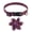 E, variant on Halloween Pumpkin Dog Collar with Flower, Adjustable Purple Pet Collar for Small Medium Large Dogs, Cute Fall Cat Collar Accessories for Halloween Cosplay & Daily Wear