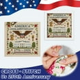 thumbnail image 3 of DIY Cross-Stitch Kit - USA Patriotic Theme, with Patterns & Tools, for Independence Day Gift, 3 of 7