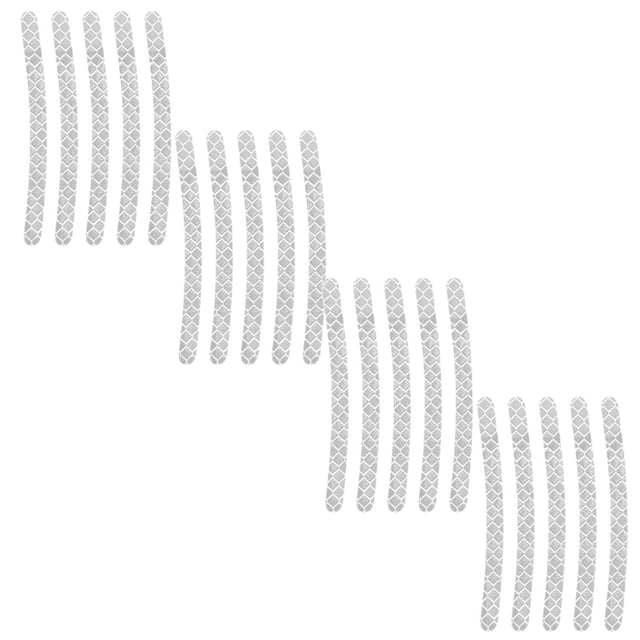 Cinta reflectante NeonStripSilver 20 Pzas Blanco Reflectantes Adhesivo Resistente.