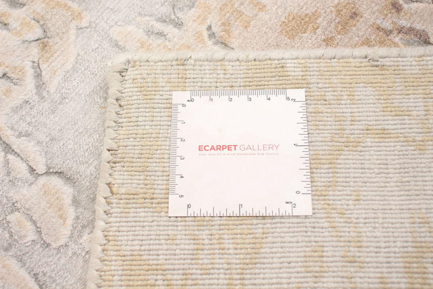 ECARPETGALLERY 5'3" x 7'6" Carved Galleria Hand Loomed Area Rug for Living Room, Dining Room and Bedroom in Grey