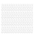 thumbnail image 1 of 150 Pcs Crochet de Boucle de Masque Réglable Crochet d'Extension de Masque Crochet Antidérapant Crochet de Protection d'Oreilles de Masque Crochet en Forme de S Connecteur de Corde de Masque (Blanc 53x15mm), 1 of 9