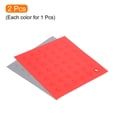thumbnail image 3 of Unique Bargains Silicone Trivet Mats 2pcs, Square Dots Hot Pan Pads Dish Drying Mat for Kitchen Counter Table  Light Gray, Red, 3 of 5