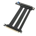 thumbnail image 1 of PCIe 5.0 X16 Shielded Riser Cable, 90 Degree Right Angle GPU Extension Cable 128Gbps for Gaming PC, ITX Builds, Servers  Water Cooling Systems, 1 of 7