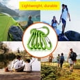 thumbnail image 6 of Yucurem 6Pcs Carabiner Spring Clip D Shape Buckle Hiking Backpacking Tools Mountaineering Essential (F), 6 of 8