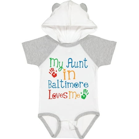 

Inktastic My Aunt in Baltimore Loves Me Gift Baby Boy or Baby Girl Bodysuit