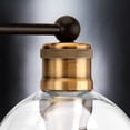 thumbnail image 5 of Urban Ambiance Luxury Urban Industrial Bath Fixture, Size: 10-7/8"H x 33-1/2"W, with Mid-Century Modern Style Elements, Olde Bronze Finish and Clear Shade, UHP2504, 5 of 7