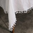 thumbnail image 3 of GFDYREE Linen Table Cloth with Tassel - 60 x 84 Inch White, Washable Cover for Rectangle Tables, 100% Pure Natural Flax Fabric Dinning Tablecloth Decoration, 3 of 7