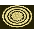thumbnail image 1 of Ahgly Company Indoor Rectangle Patterned Metallic Gold Area Rugs, 2' x 4', 1 of 6