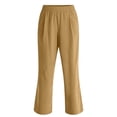 thumbnail image 5 of Luvrsol Sweatpants Women Baggy Solid Color Thin Plus High Waist Elastic Can Be Worn at Home and Outside, Size S-3XL, 5 of 7