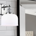 thumbnail image 3 of 916-1W-PC-G71 Innovations Lighting Bell - 1 Light Wall Sconce In Industrial Style-13 Inches Tall and 8 Inches Wide-Polished Chrome Finish-Matte White, 3 of 3