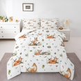 thumbnail image 1 of Erosebridal Cartoon Fox Rabbit Bedding Twin Comforter Set,Jungle Animal Down Comforter,Safari Room Decorative,2-Piece, 1 of 8
