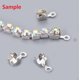 thumbnail image 2 of Brass Rhinestone Strass Chains Rhinestone Cup Chains Silver Color Plated Crystal AB 2mm about 10yards/bundle, 2 of 2