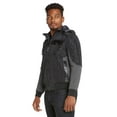 thumbnail image 3 of 9 Crowns Men's Slim Fit Removable Hood Quilted Jacket (Style C - Black, Medium), 3 of 7