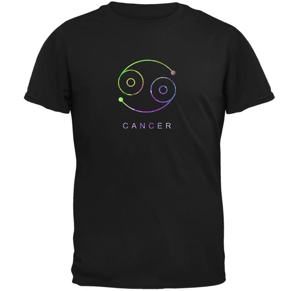 Sacred Zodiac Cancer Mens T Shirt Black 3X-LG
