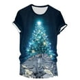 thumbnail image 7 of Dmsael Christmas Shirts Women Christmas Shirt Christmas Party Tops Xmas Gift Tees Holiday Season Clothes Mint Green,2XL, 7 of 7