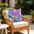 thumbnail image 6 of Throw Pillow Cover 18x18 Inch Waterproof Summer Flower Bohemian Print Soft Colorful for Car Office Patio Decor by MPOISVA, 6 of 7