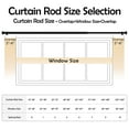 thumbnail image 6 of 1 inch Adjustable Black Curtain Rods, 16"-28" Window Curtain Rod Set, Heavy Duty Curtain Rods with Aluminium Finials,Easy to Install, 6 of 8