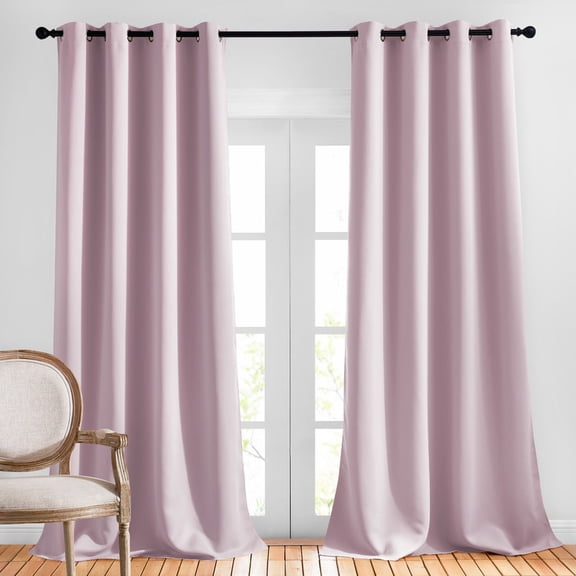 NICETOWN Faux Linen Door Curtains for Sliding Glass Door, Farmhouse French Door Curtains Privacy Tie up Shade for Doorway Front Glass Door Patio, Natural, 26"x72", 1 Panel