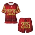 thumbnail image 4 of Lsque Happy New Year 2025 F Women's Short-Sleeved Pajama Set - 2 Piece Soft and Lightweight Sleepwear Set-XX-Large, 4 of 9
