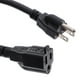 thumbnail image 1 of Cable de extensión de 3 clavijas, cable de alimentación de 14 A con enchufe estadounidense, 1 of 6
