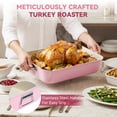 thumbnail image 6 of Kikcoin 37-piece Bakeware Set, Non-stick Baking Pans Set with Silicone Handles, 446°F Oven Safe Stackable Baking Sheets for Kitchen, Cookie Sheets with textured surface, Pink, 6 of 10