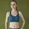 thumbnail image 4 of Sports Bra for Women Space Dye Racerback Removable Pads for Yoga Running Fitness Workout, 4 of 4